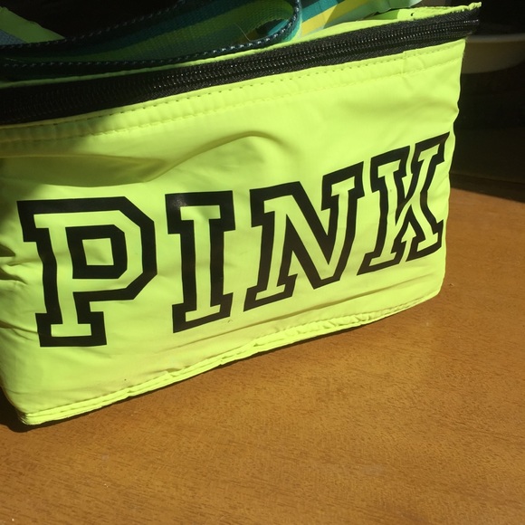 PINK Victoria's Secret Other - Pink cooler lunch bag fluorescent lime color